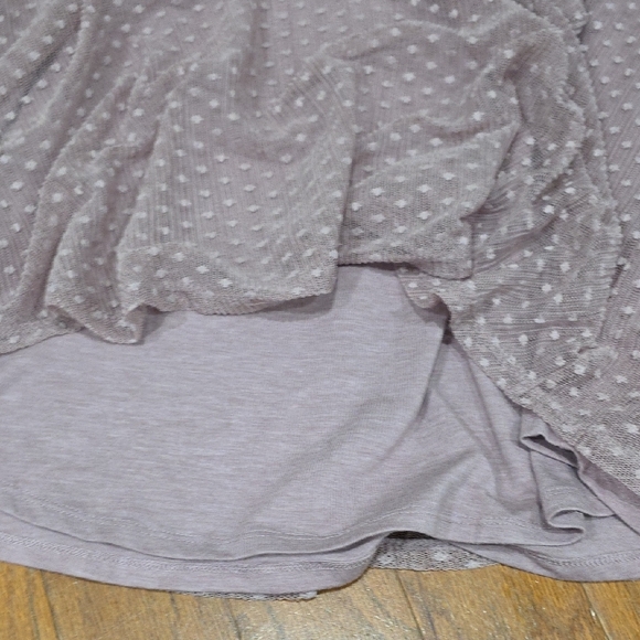 Maurices Mauve Cold Shoulder Blouse‎ - Picture 4 of 6